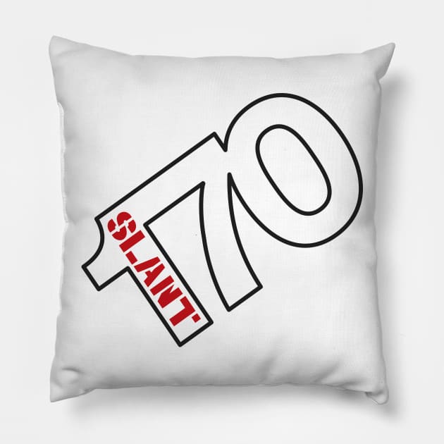 170 Slant 6 - Wedge Pillow by jepegdesign