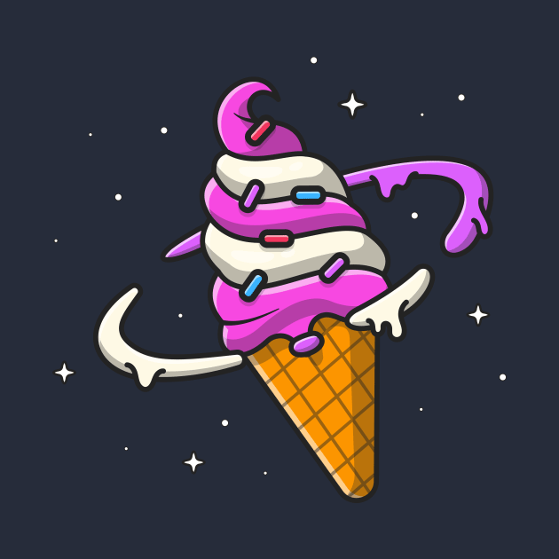 Ice Cream Planet Cartoon by Catalyst Labs