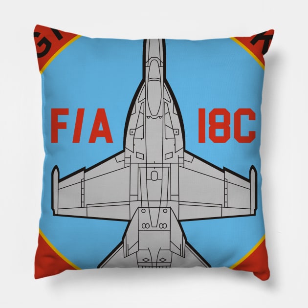 VFA-94 Mighty Shrikes - F/A-18 Pillow by MBK