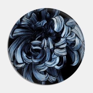 PEONY BLUE Pin