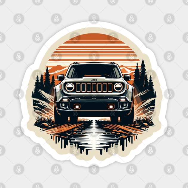 Jeep Renegade Magnet by Vehicles-Art