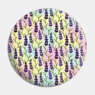 Lavender Flowers Pattern Pin