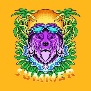 Dog Head Summer Vibes T-Shirt