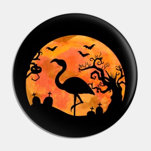 Happy Flamingoween Gift for a Halloween Flamingo Lover graphic Pin