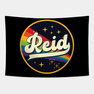 Reid // Rainbow In Space Vintage Style Tapestry