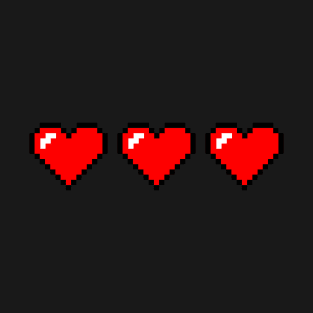 Pixel Heart Life T-Shirt