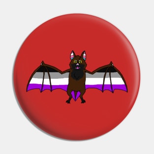 Asexual Pride Bat Pin