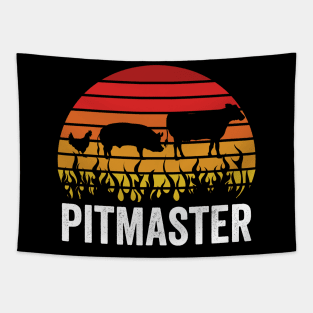 Funny Grilling Dad BBQ Season Pitmaster Tapestry