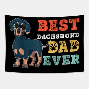 Best Dachshund Dad Ever Vintage Tapestry