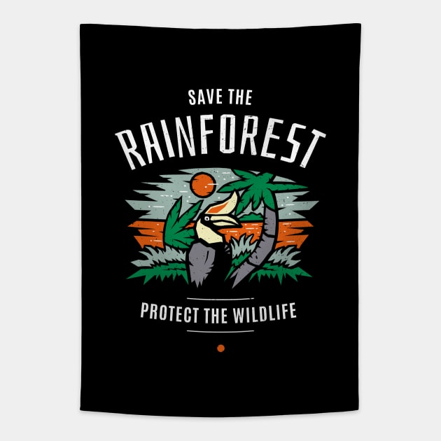 Save the Rainforest Protect the Wildlife Tapestry by bangtees