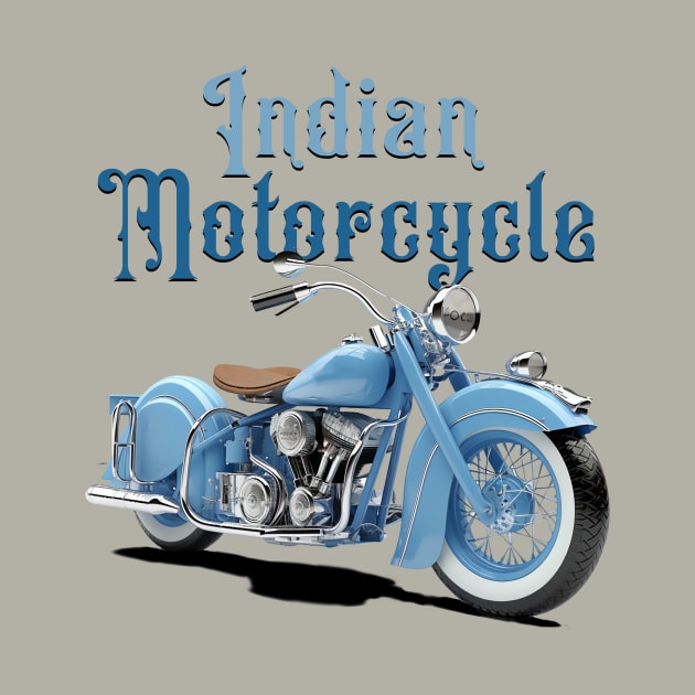 Indian Motorcycle with Words by DavidLoblaw