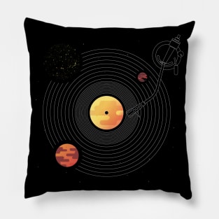 Solar system turntable Pillow