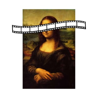 Mona Lisa With Film Strip T-Shirt