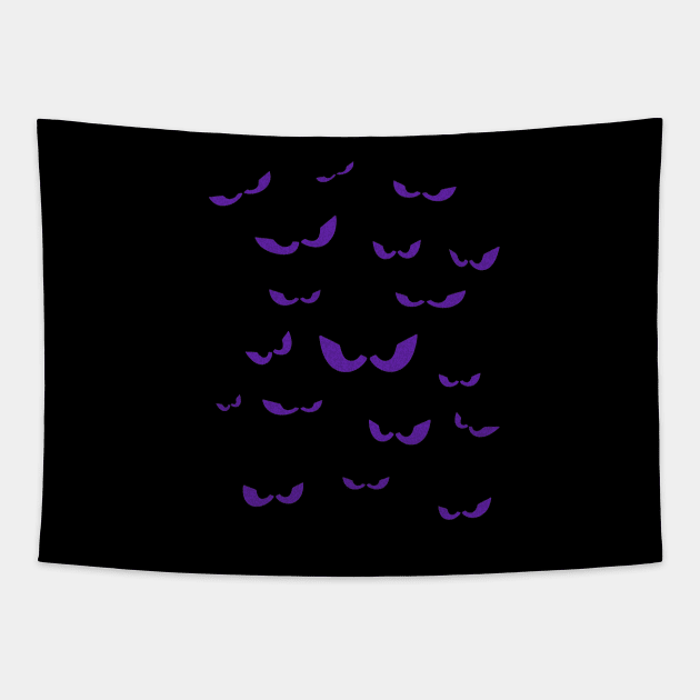 In the Dark (purple) Tapestry by bronzarino