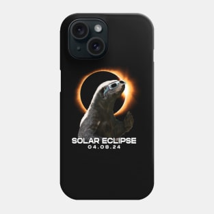 Honey Badger Eclipse Expedition: Fierce Wildlife Encounter Tee Design Phone Case