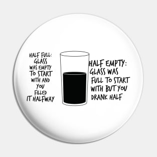 Half Full vs Half Empty Solved Pin