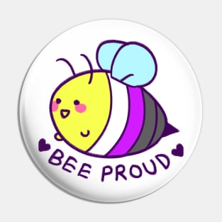 BEE proud: nonbinary flag Pin