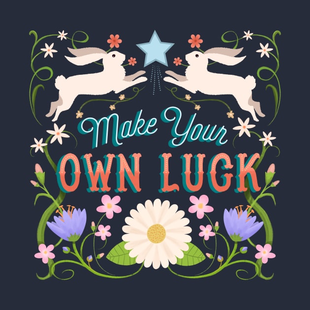 Make Your Own Luck Vintage Sign by LittleBunnySunshine