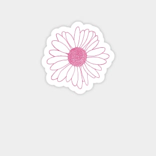 Daisy Hot Pink Magnet