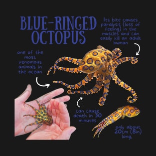 Animal Facts - Blue-ringed Octopus T-Shirt