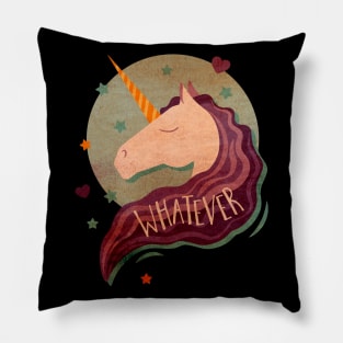 Whatever Unicorn Pillow