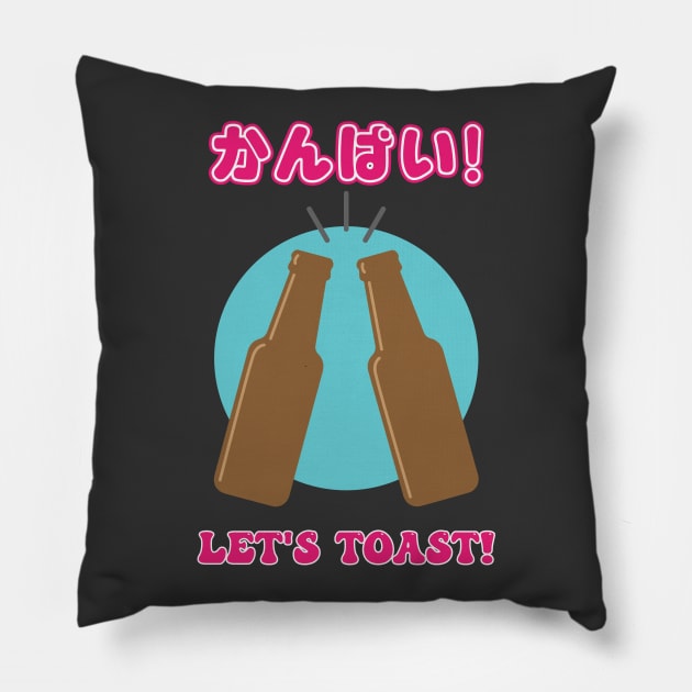 Kanpai, Let's Toast Pillow by Nimble Nashi