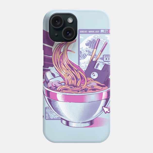 Web Ramen Phone Case by Ilustrata