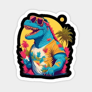 Retro Godzilla Magnet