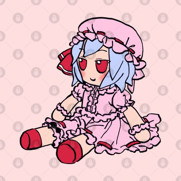 Mudwizard draws mildly cursed long remilia scarlet deka fumo plush / touhou memes by mudwizard