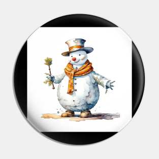 Snowman Pin