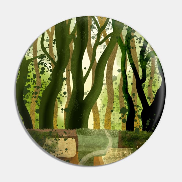 Forest Pin by Scratch