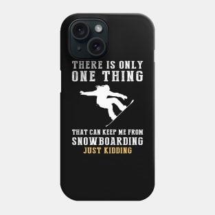 Snowboarding and Slope-side Laughter - Shred with Humor! Phone Case