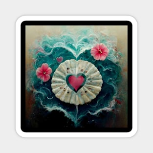 Water Hearts Of Love 10 Magnet