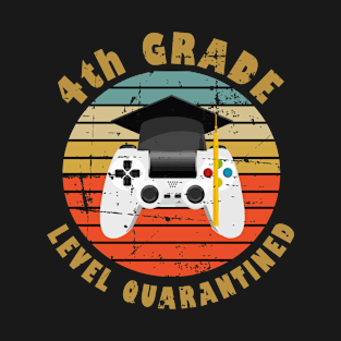 4th Grade Quarantined Level Quarantined 4th Grade Graduation T-Shirt