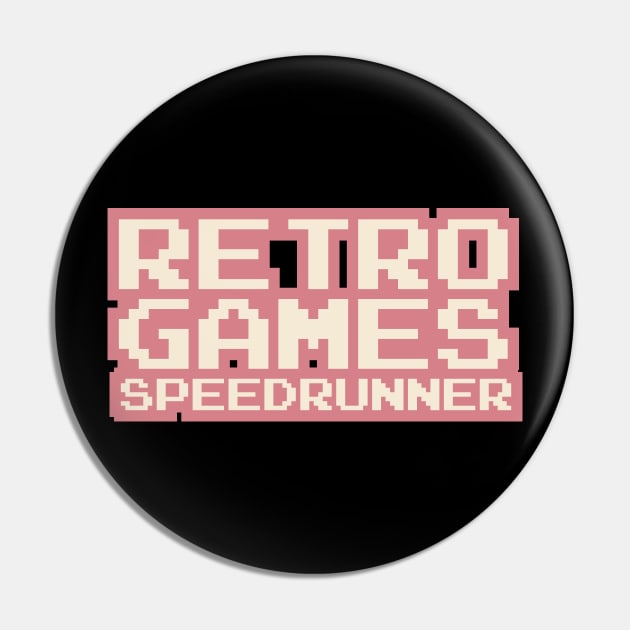 Retro Games Speedrunner Pin by PCB1981