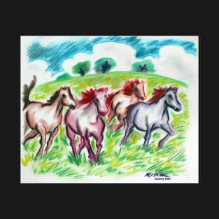 'Horses in a Field' T-Shirt