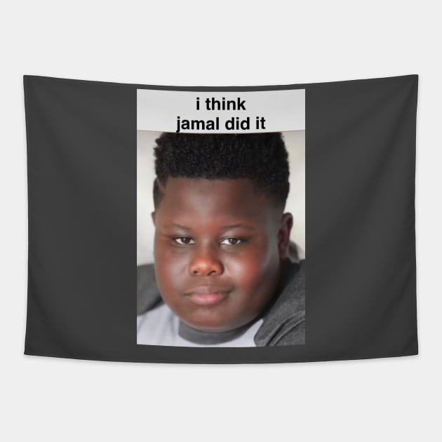 I Heart Jamal Did It Funny Meme Tapestry by BobaPenguin