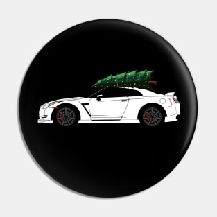 Funny Christmas Ugly Sweater R35 GTR Skyline Tree on Car Pin