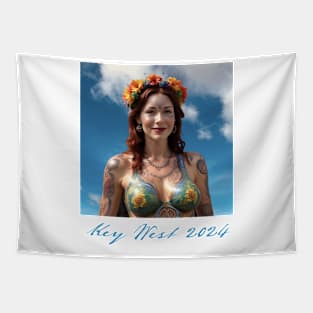 Key West 2024 AI Art Fantasy Fest Tapestry