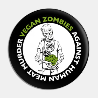 Vegan Zombie Pin