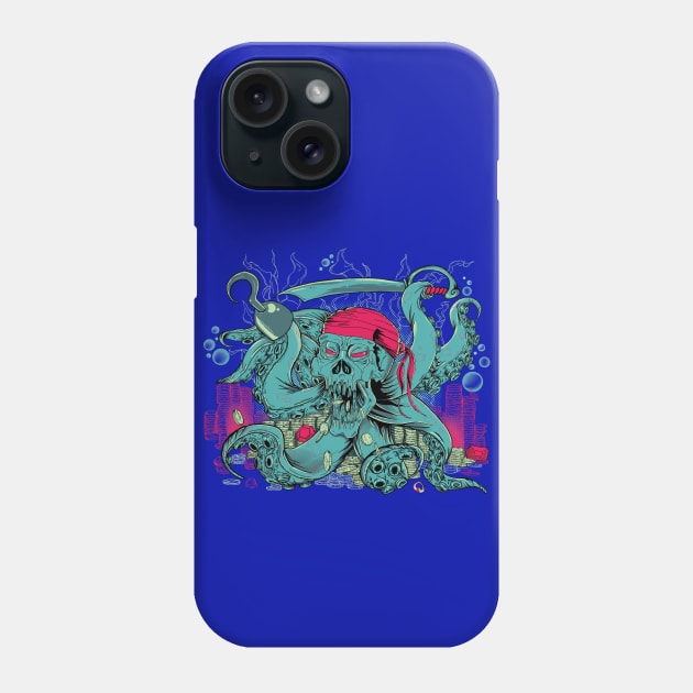 Octopirate Phone Case by TheIllustratingMan