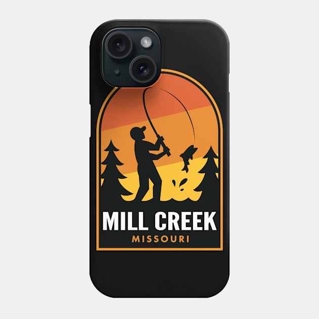 Mill Creek Missouri Fishing Phone Case by HalpinDesign