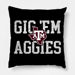 Gig Em Texas Aggies Pillow