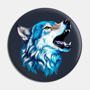 Sky wolf Pin