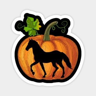 Horse in pumpkin Magnet