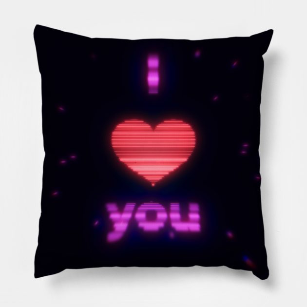 I Love You Pillow by BumbleBambooPrints