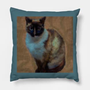 Kitty Cat in the Style of Matisse Pillow