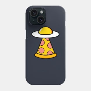 Food Loving Egg Pizza  UFO Sci Fi Phone Case