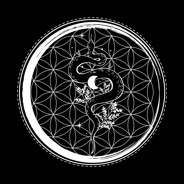 The Snake in The Flower of Life by The Dream Team