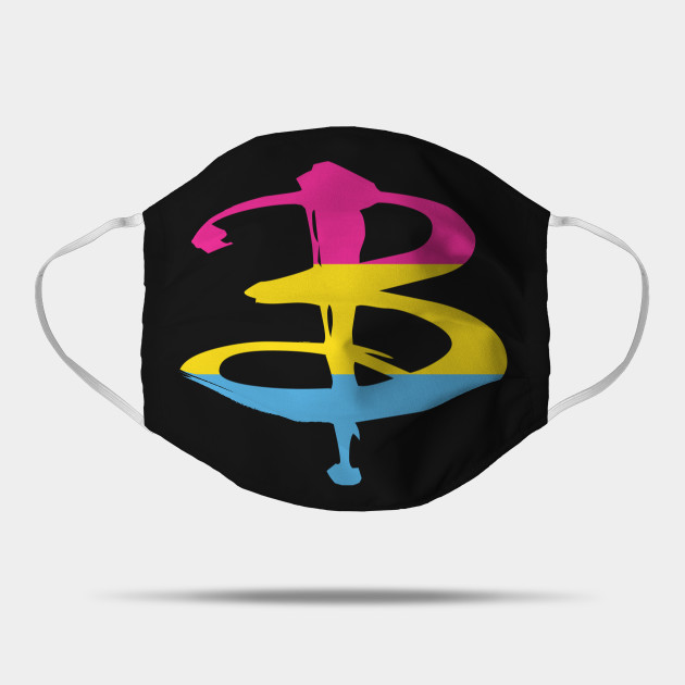 B Logo Pansexual Pride - B Logo - Mask | TeePublic